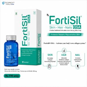 FortiSil OSA Capsule for Skin, Hair & Nails | Advanced Beauty Protein Generator